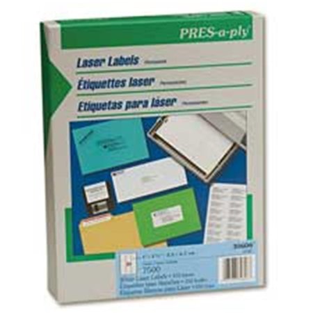 THE WORKSTATION Consumer Products Laser Labels- Shipping- 2in.x4in.- White TH18483
